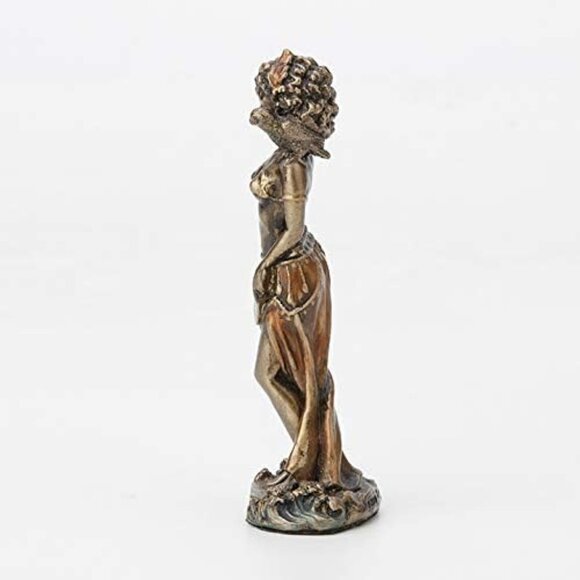 Veronese Brown Santeria Goddess Statue 35 Inch Hand Beauty Painted Bronze Decor - Picture 3 of 6